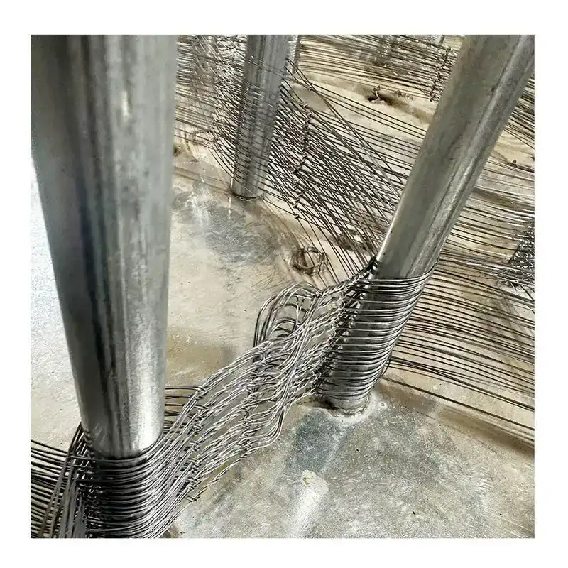 Anti tank net manufacturing workshop quality control inspection